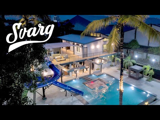 Aerial pool view